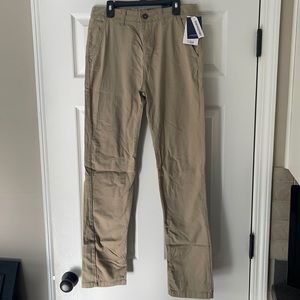 Boys slim fit khaki pants